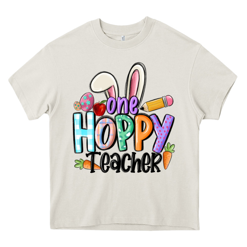 One Hoppy Teacher Heavy Core Tee by MaliasSmallBusiness | Teevron