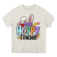 Cream one hoppy teacher Heavy Core Tee - MaliasSmallBusiness