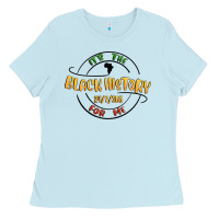 Baby Blue black history Ladies Tee - MaliasSmallBusiness