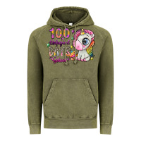Vintage Olive 100 magical days school Vintage Hoodie - SublimationCraftShop