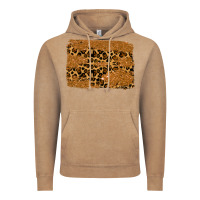 Vintage Coffee leopard glitter background Vintage Hoodie - RanaPortraitStore