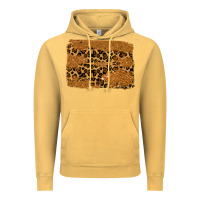 Vintage Mustard leopard glitter background Vintage Hoodie - RanaPortraitStore