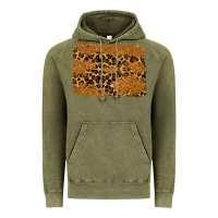 Vintage Olive leopard glitter background Vintage Hoodie - RanaPortraitStore