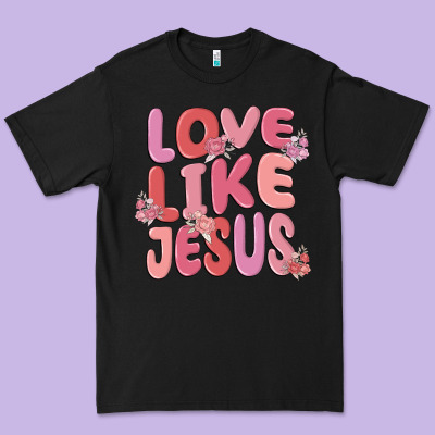 Love Like Jesus Premium Tee Designed By Maliassmallbusiness