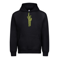 Black saguaro cactus Urban Hoodie - LillyAllenDesigns