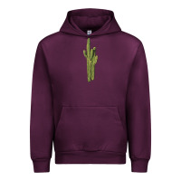 Mauve Wine saguaro cactus Urban Hoodie - LillyAllenDesigns