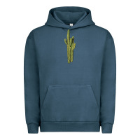 Pigment Midnight Navy saguaro cactus Urban Hoodie - LillyAllenDesigns