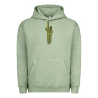 Pigment Oil Green saguaro cactus Urban Hoodie - LillyAllenDesigns