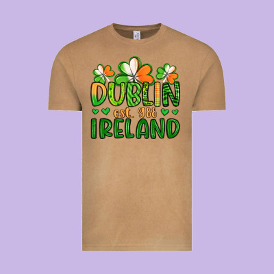 Dublin Ireland St Patrick S Day Vintage Tee Designed By Artiststas