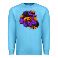 Ocean Blue halloween pumpkin patch  1 Premium Sweatshirt - BundleAndBundleShop