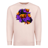 Pale Pink halloween pumpkin patch  1 Premium Sweatshirt - BundleAndBundleShop