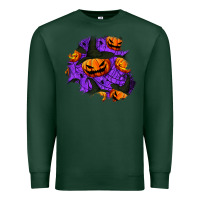 Sports Green halloween pumpkin patch  1 Premium Sweatshirt - BundleAndBundleShop
