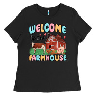 Welcome To Our Farmhouse Ladies Tee | Teevron