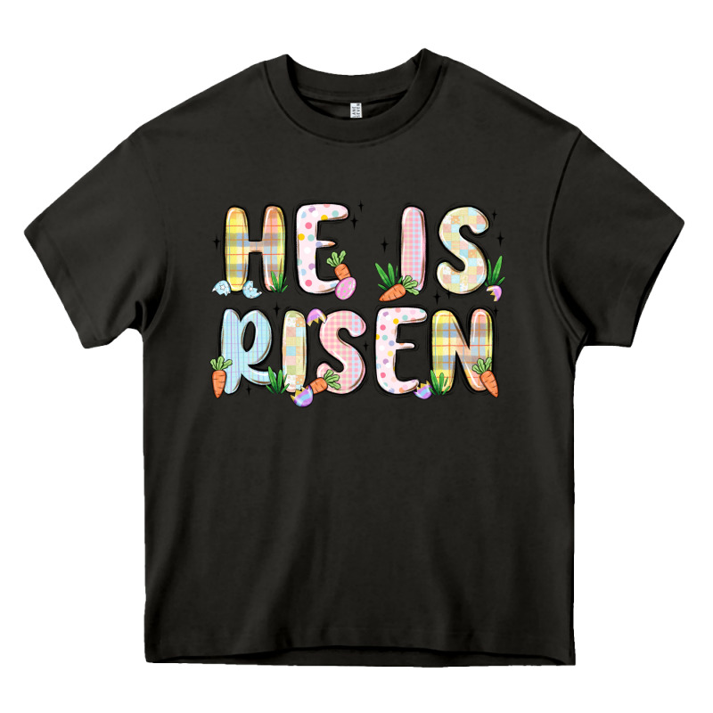 He Is Risen Heavy Core Tee by MaliasSmallBusiness | Teevron
