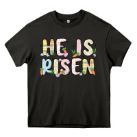 Asphalt he is risen Heavy Core Tee - MaliasSmallBusiness