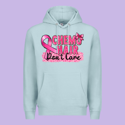 Breast Cancer Chemo Hair Don't Care Premium Hoodie Designed By Fadigitalartstudio