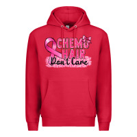 Cardinal Breast Cancer Chemo hair don't care Premium Hoodie - FaDigitalArtStudio