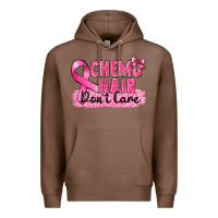 Chestnut Breast Cancer Chemo hair don't care Premium Hoodie - FaDigitalArtStudio