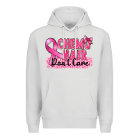 Dove Grey Breast Cancer Chemo hair don't care Premium Hoodie - FaDigitalArtStudio