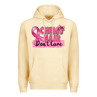 Pina Colada Breast Cancer Chemo hair don't care Premium Hoodie - FaDigitalArtStudio