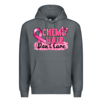 Rock Breast Cancer Chemo hair don't care Premium Hoodie - FaDigitalArtStudio