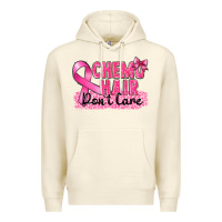 Sandshell Breast Cancer Chemo hair don't care Premium Hoodie - FaDigitalArtStudio