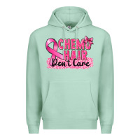 Seafoam Breast Cancer Chemo hair don't care Premium Hoodie - FaDigitalArtStudio
