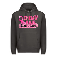 Smoke Breast Cancer Chemo hair don't care Premium Hoodie - FaDigitalArtStudio