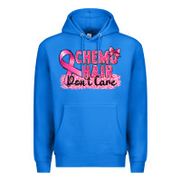 True Royal Breast Cancer Chemo hair don't care Premium Hoodie - FaDigitalArtStudio