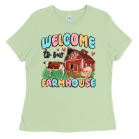 Matcha welcome to our farmhouse Ladies Tee - MaliasSmallBusiness
