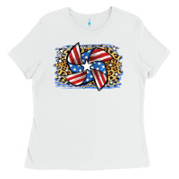 White 4th of July Pinwheel Ladies Tee - Jasminsmagicworld