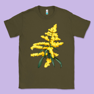 Botanical Goldenrod Illustrations Classic Tee Designed By Lillyallendesigns