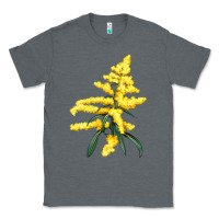 Charcoal Heather Botanical Goldenrod Illustrations Classic Tee - LillyAllenDesigns