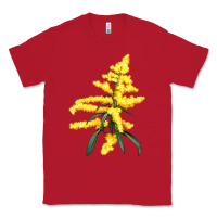 Red Botanical Goldenrod Illustrations Classic Tee - LillyAllenDesigns