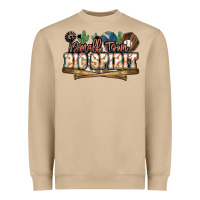 Mushroom Small town big spirit Baseball Heavyweight Sweatshirt - HowdyJamesFarm