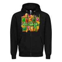 Black Nacho average mini Zipper Hoodie - FaDigitalArtStudio
