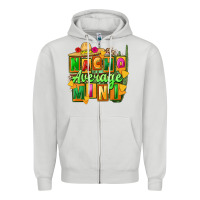 Dove Grey Nacho average mini Zipper Hoodie - FaDigitalArtStudio