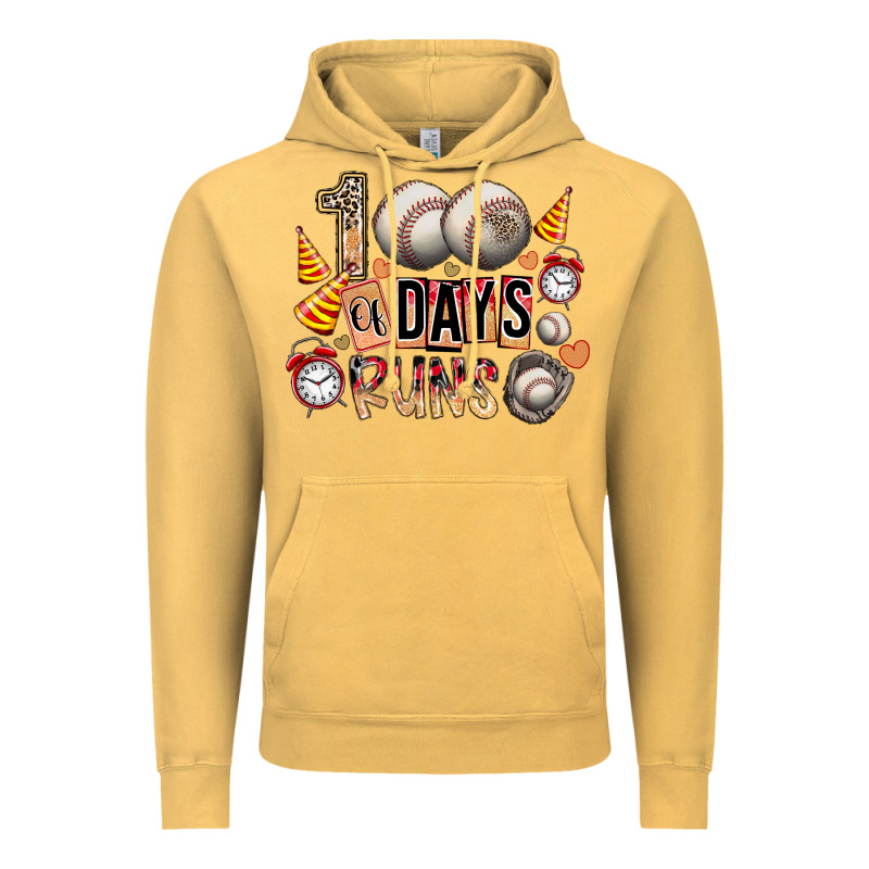 100 Of Days Runs Vintage Hoodie by SublimationCraftShop | Teevron