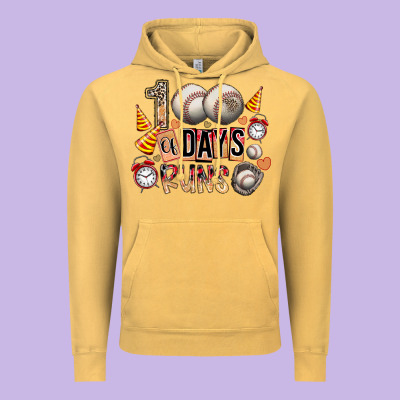 100 Of Days Runs Vintage Hoodie Designed By Sublimationcraftshop