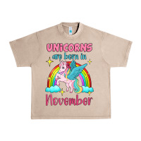 French Oak unicorns are born in november Urban Heavy Tee - Jasminsmagicworld