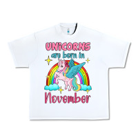 White unicorns are born in november Urban Heavy Tee - Jasminsmagicworld
