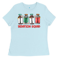 Baby Blue sedation squad Ladies Tee - MaliasSmallBusiness