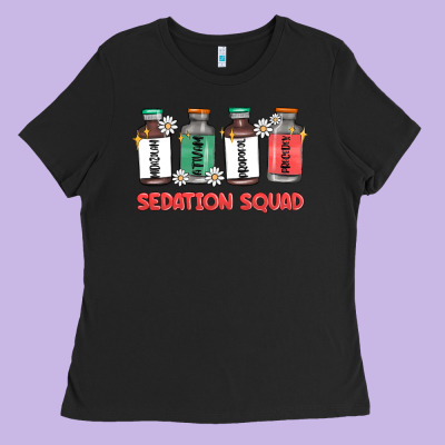 Sedation Squad Ladies Tee Designed By Maliassmallbusiness
