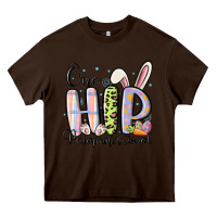 Chocolate Brown one hip paraprofessional Heavy Core Tee - MaliasSmallBusiness