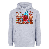 Heather Grey american football coffee cups Heavyweight Hoodie - FaDigitalArtStudio