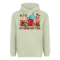 Matcha american football coffee cups Heavyweight Hoodie - FaDigitalArtStudio