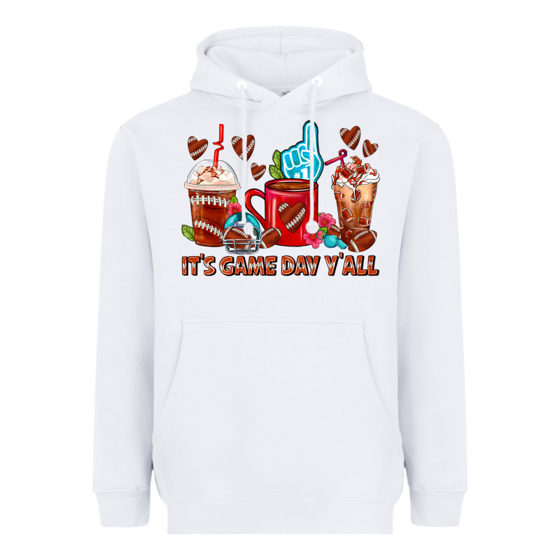 American Football Coffee Cups Heavyweight Hoodie by FaDigitalArtStudio | Teevron