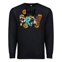 Black Just Pray Premium Sweatshirt - FaDigitalArtStudio