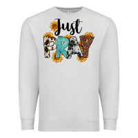 Dove Grey Just Pray Premium Sweatshirt - FaDigitalArtStudio