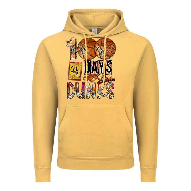 100 Of Days Slam Dunks Vintage Hoodie by SublimationCraftShop | Teevron
